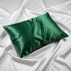 Grøn silkepudebetræk