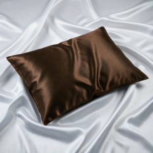 Chokoladebrun silkepudebetræk