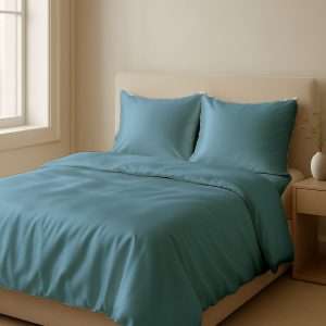 Seidendeckenbezüge - Babyblau