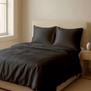 Seidendeckenbezüge - Dunkelgrau