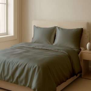 Seidendeckenbezüge -  Grau
