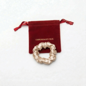 Lille beige silkescrunchie